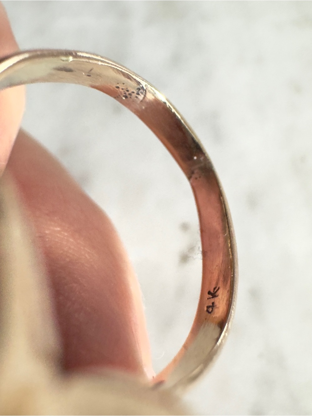 14k Blue Topaz Ring - Picture 4 of 10
